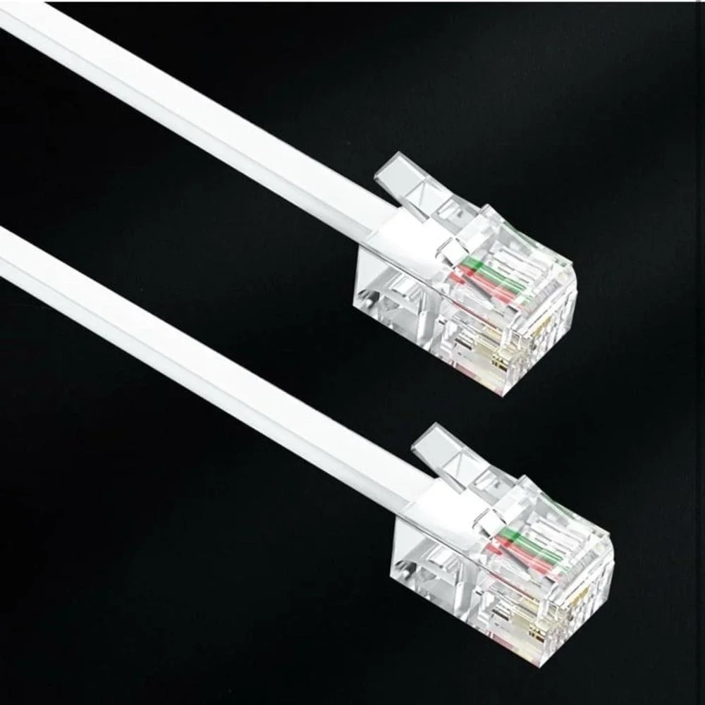 RJ11 to RJ11 Phone Cord, 50FT/15M Telephone Extension Cord Cable Line Wire for L